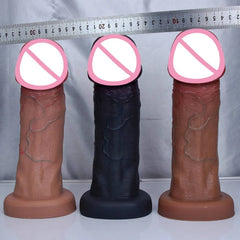 Huge Soft Realistic Dildo with Suction Cup - Double-Layer Design