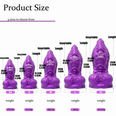 Oieffur Large Ejaculation Dildo With Enema Ball Squirt Liquid Purple Squirting Penis With Suction Cup Sex Toys For Men And Women