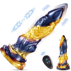 3-in-1 Thrusting Monster Dildo Vibrator with Remote Control