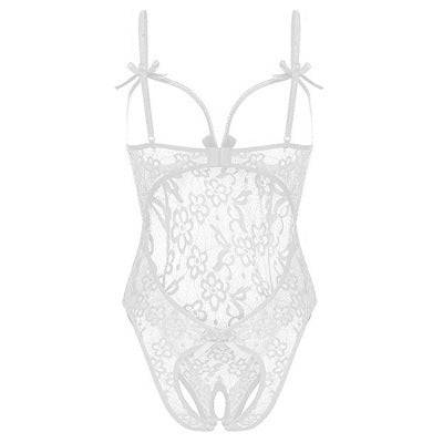 Lace Open Chest Bodysuit