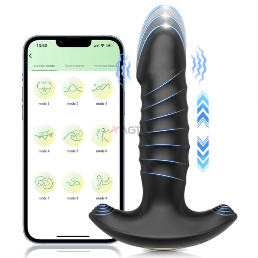 PASSION PULSE Bluetooth APP Vibrator for Men, Remote Prostate Stimulator