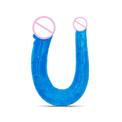 44cm Soft Jelly Dildo Double Long Realistic Cock Lesbian Vaginal Anal Plug Flexible Fake Penis For Women Dildos Sex Toys